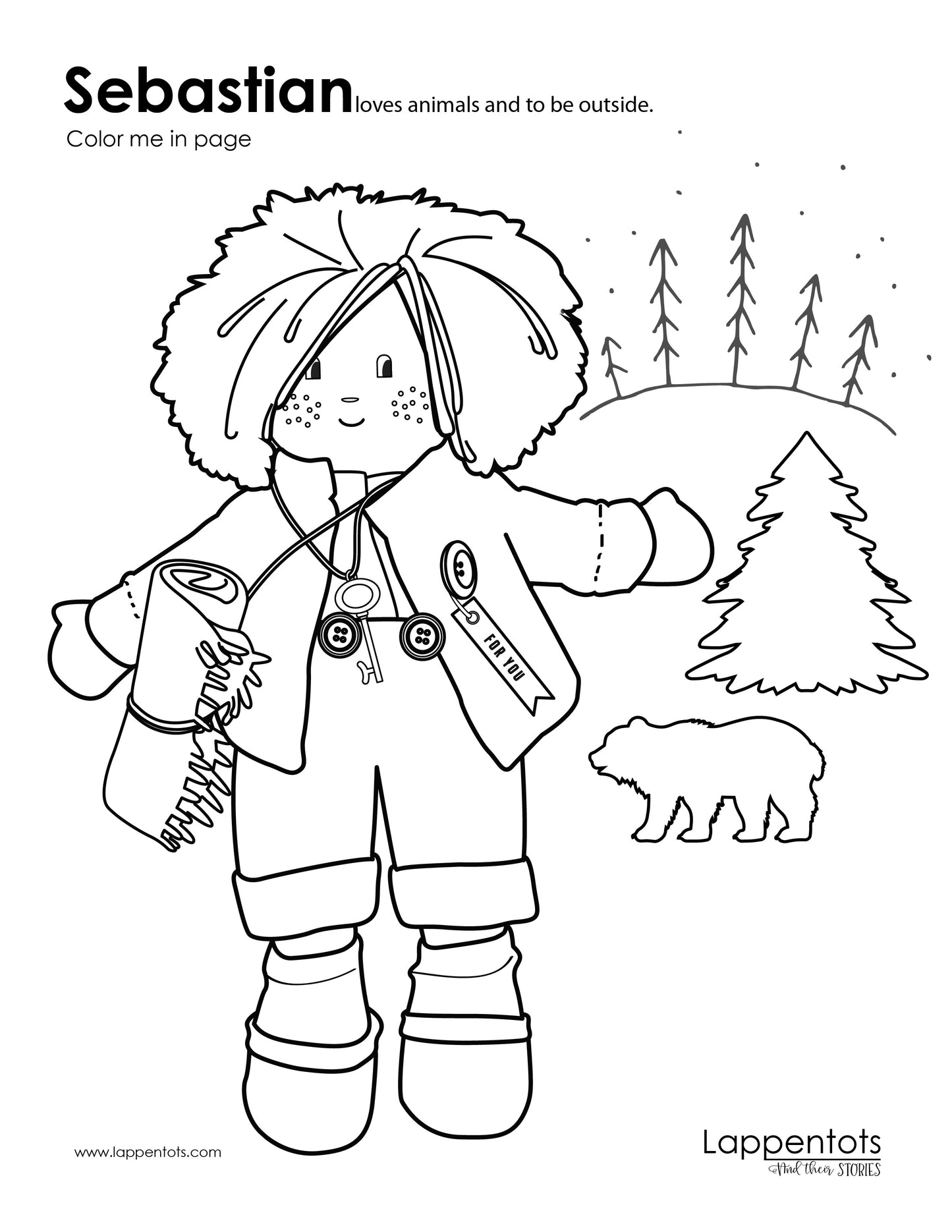 Sebastian Color Me In Page